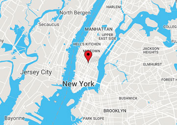 Map of New York office